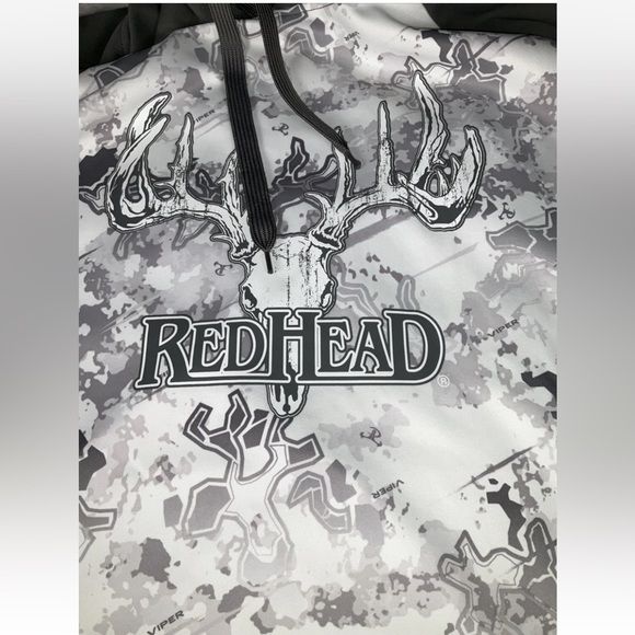 RedHead Brand Co Mens White/Gray Mens XL  Viper Camo Drawstring‎ Pullover Hoodie - Picture 5 of 8